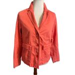 Eddie Bauer  Legend Wash Coral Button Down Long Sleeve Utility Style Jacket Size Photo 2