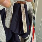 Free People  Womens Dress Sz‎ S Rainbow Dragon Metallic Striped Mini Sweater Photo 9