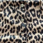 Know One Cares  Leopard print Snap Front Mini Skirt Photo 2