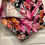 Women's Vintage VTG ALIA Floral Skirt Swimsuit Pink Black Size 16/36 EUC #7332 Photo 3