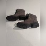 Born Codi Leather Lace Up Biker Moto Combat Boots New Women's size 9 M New Brown Photo 7