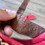 Coach  Coral Patent Leather Thong Sandals Womens 10 Catherine Gold Hardware Photo 3