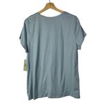 Studio Works Light Blue Floral Embroidered Short Sleeve T-Shirt XL Photo 1