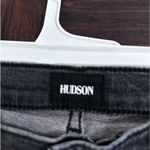 Hudson  Ankle Krista Super Skinny black Jean size 25 unfinished hem Photo 5