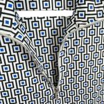 Tango Mango Geometric 1/4 Zip Sleeveless Polo XL White Photo 2