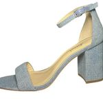 J. McLaughlin NWOT  Women’s Esme Denim Block Heels with Ankle Strap Blue Size 11 Photo 3