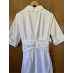 Gal Meets Glam Swayer Poplin Jumpsuit White Size 10 Photo 9