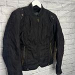 Fieldsheer Womens Motorcycle Jacket Zip Out Liner Size 8 Rain Guard Black Photo 1
