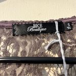 BKE Purple Lace Short Sleeve Blouse Photo 2