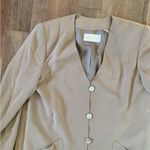 Dana Buchman  Tan V-Neck Blazer Jacket Size 14 Photo 2