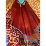 Gabby Skye  Orange & Blue Printed Sleeveless Fit & Flare Mini Dress 12 Photo 6