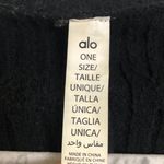 Alo Yoga Cable Knit Shawl Black One Size Photo 5