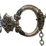 Chico's Vintage Ornate Silver Tone Medallion Link Belt Adjustable O/S Boho Western 40" Photo 2