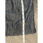 Cato  Gray Chambray Capri Pants With Textured Weave, Clasp Front, Pockets, 20W Photo 5