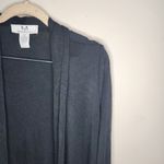 Magaschoni Black Casual Long Sleeve Open Women XS Breathable Thin Cardigan Photo 2