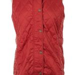 LL Bean Quilted Vest Burnt Orange Red Size XS Gorpcore Preppy New England Warm Photo 0