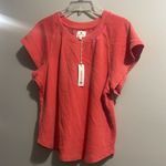 Sundry  by Anthropology Love Life Shirt NWT embroidered Photo 8