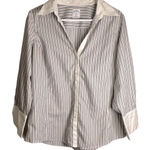 Brooks Brothers 346 Fitted No-Iron All Cotton Tuxedo Cuff Blouse Women’s 14 Photo 0