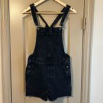 Madewell Black Denim Shorts Overalls XS Photo 1
