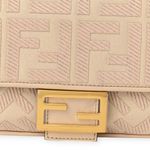 Fendi Logo FF Baguette Canvas Embroidered Strap Shoulder Bag Purse Crossbody Photo 6