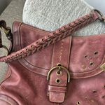 Coach Y2K Vintage  Red Soho Studded Shoulder Bag Photo 3