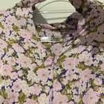 ZARA  FLORAL PRINT MOCK NECK MINI DRESS PINK PURPLE medium Photo 7