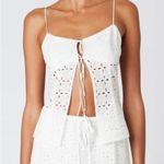 NIA Mia Top (White Eyelet Lace Tie Photo 0