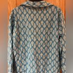 ZARA The Carly Blue & White Floral Printed Button-Up Flounce Mini Dress Medium Photo 10