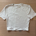 Lululemon  Ivory Nulu Cropped T-Shirt Photo 0