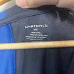 Summersalt The Luxe Pima V-Neck Mini Dress in Indigo & Midnight size medium Photo 5