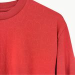 Coach Women’s Signature Logo Cropped Boxy Crew Neck T-Shirt | Size XS | Red Photo 5