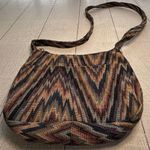 Rita's Handbag Multicolor Woven Zigzag Tapestry Purse Photo 0