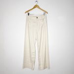 Maeve The Colette Wide Leg Pants Cream Linen Blend Size 30T Anthropologie Photo 2