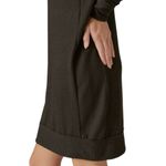 Lucky Brand Black Cloud Jersey Crew Soft Bohemian Mini Sweater Dress ~ Size XS Photo 3