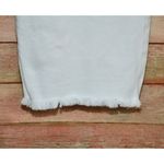 Gap Mid-Rise Girlfriend Ankle Jeans Optic White Size 18R 34 Raw Hem Classic Photo 3