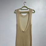 Tan Mesh Maxi Swim Cover Sz M Size M Photo 4