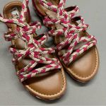 Scoop Braided Sandal Flat Strappy Pink Cream Buckle Closure Womens Size 8.5 NIB Photo 5