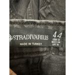 Stradivarius  Women's Black Washed Split A Line Maxi Denim Jeans Skirt Size 12 Photo 3