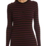 ATM Anthony Thomas Henley Long Sleeve Dress Red Photo 2
