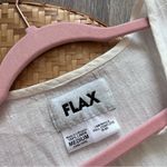 Flax  white 100% linen sleeveless blouse Photo 3