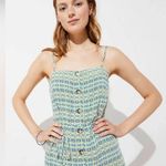 Loft Beach Sleeveless Button-Down Dress in Blue and White SZ:M Photo 2