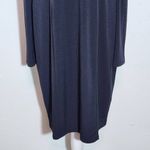 Venus Black Bodycon Dress with Floral Embroidered Shoulder Cutouts Size XL Photo 3