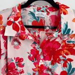NWT Emily Wonder Women's Floral Short Sleeve Top Blouse Multi Photo 5