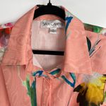 Sara Campbell Women's Rare Floral Print Belted Button Front Midi Shirt Dress 12 Pink Photo 4