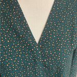 Investments  Teal and Gold Patterned Blouse Photo 2