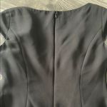 Evan Picone  Black Sheath Dress V-Neck Cap Sleeve Photo 4