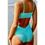 Anthropologie New. WET brand gingham swimsuit. Large. Retails $168 Photo 2