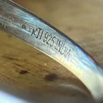 Natural Aquamarine Sterling Silver Cocktail Ring Size 6.75 Photo 5