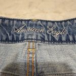 American Eagle Denim Shorts Womens Size 14 Distressed Light Wash Cuffed Blue Photo 3