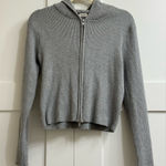 Brandy Melville PRELOVED  John Galt Arden Cropped Double Zipper Hoodie ONE SIZE Photo 0
